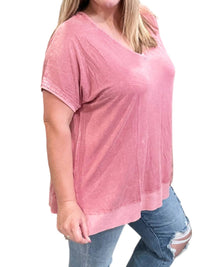 Kori - Washed Knit Tunic Top