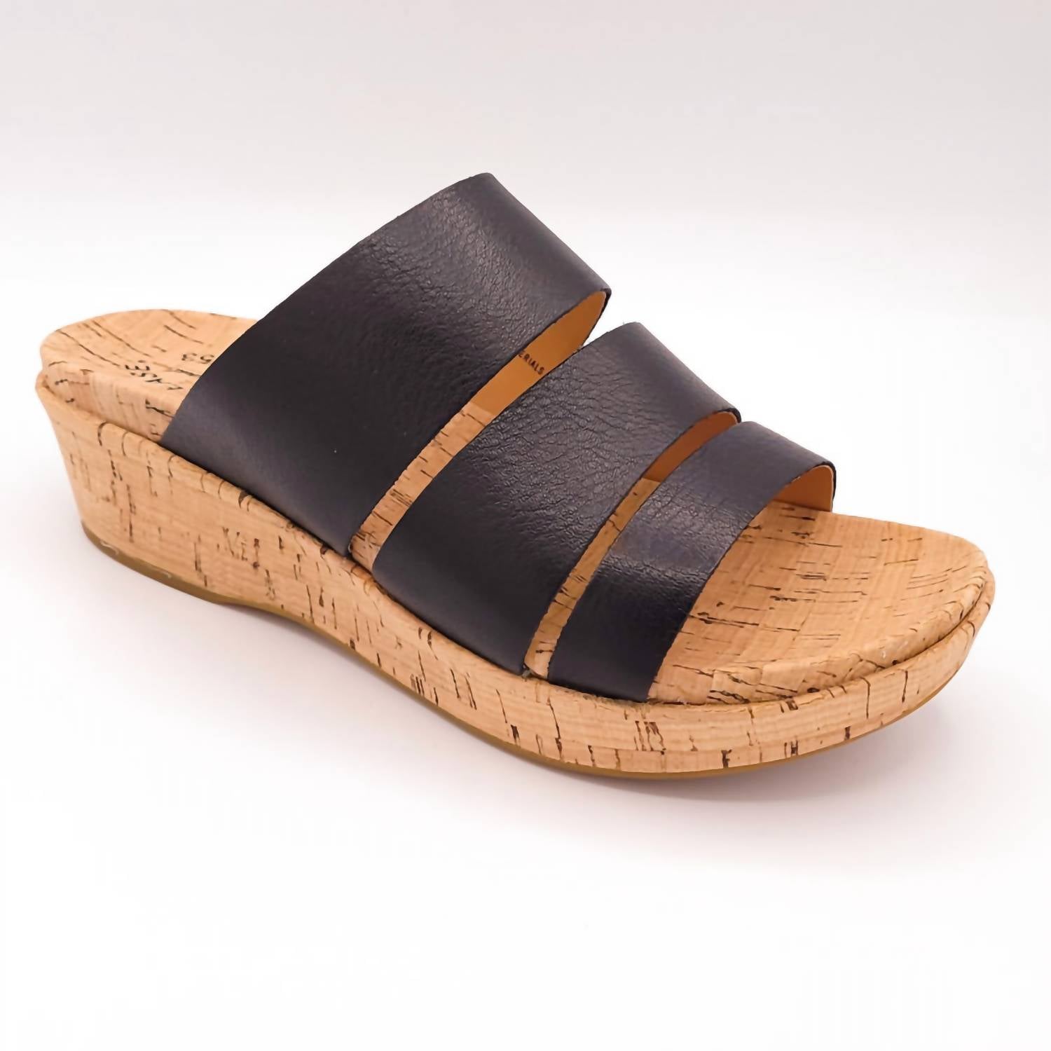 Kork - Ease - Menzie platform sandal - black - sandals - shoes
