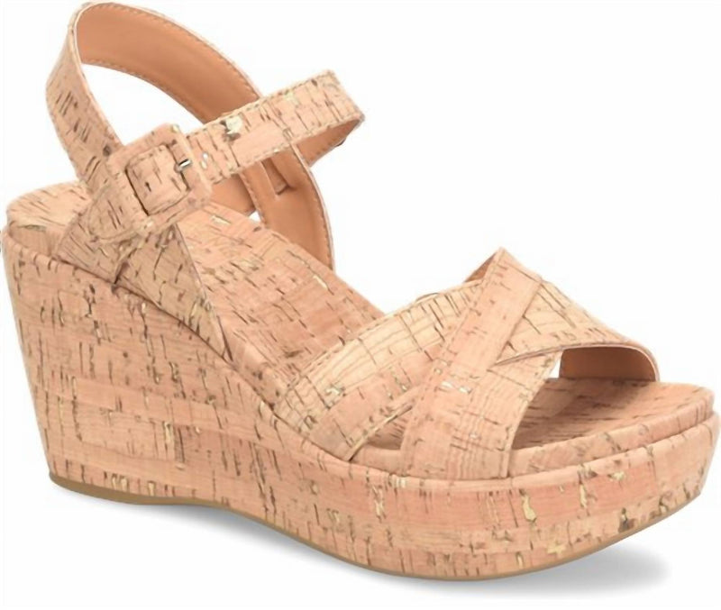 Kork - Ease - Women's Ava 2.0 Wedge Sandal - brown - sandals - shoes