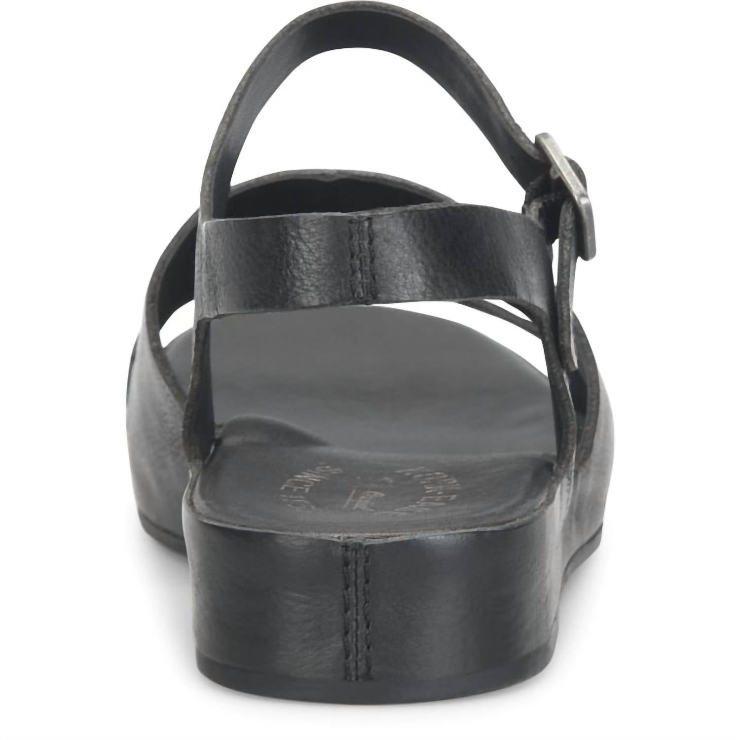 Kork - Ease - Women's Mona Sandal - black - leather - sandals