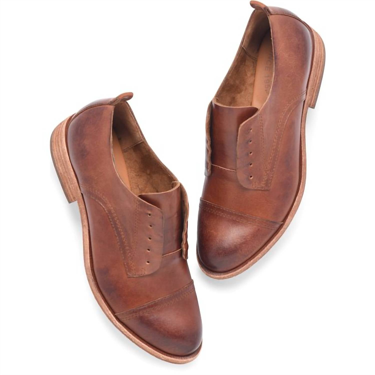 Kork - Ease - Women's Rori Laceless Loafer - brown - flats - leather