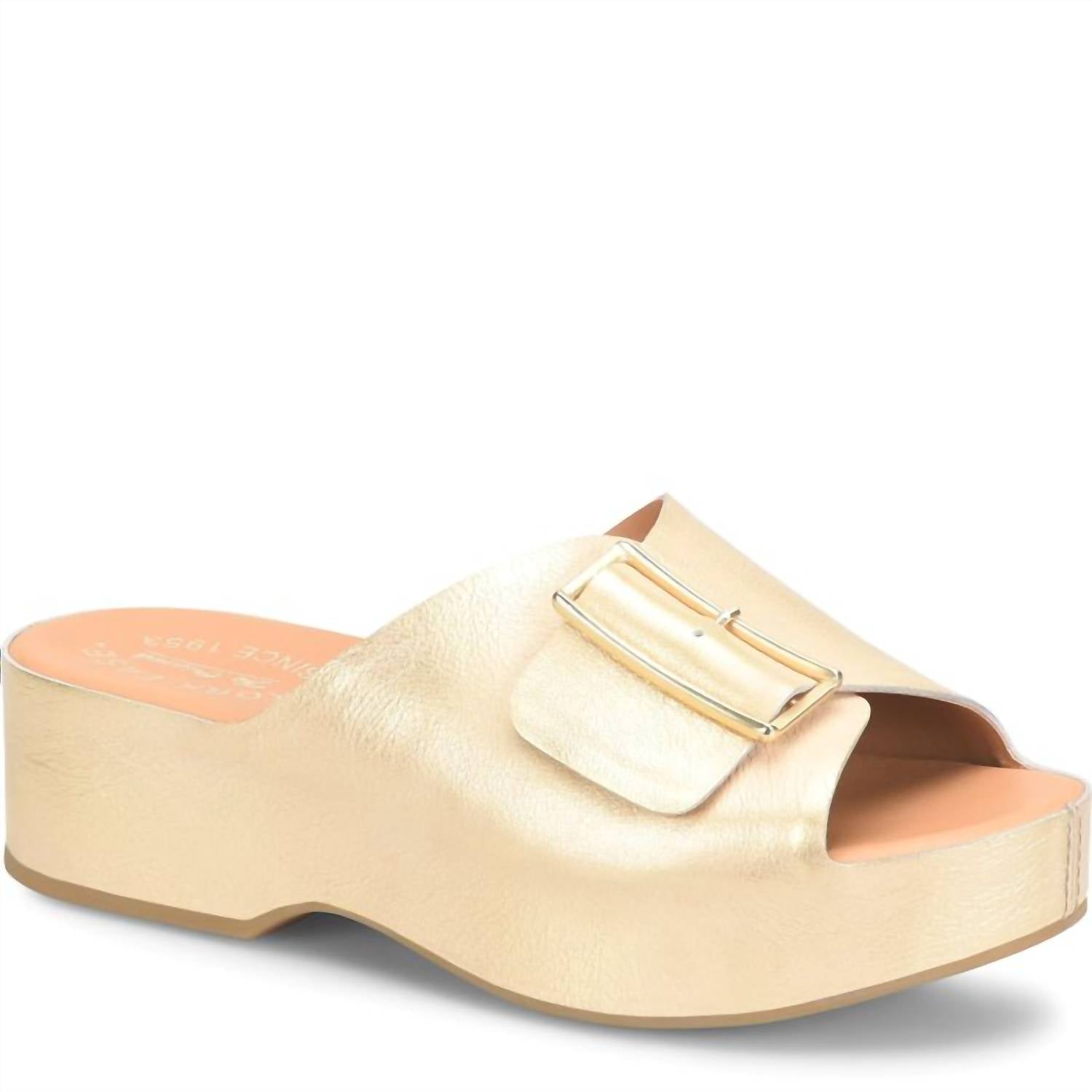 Kork - Ease - Women's York Platform Sandal - gold - sandals - shoes