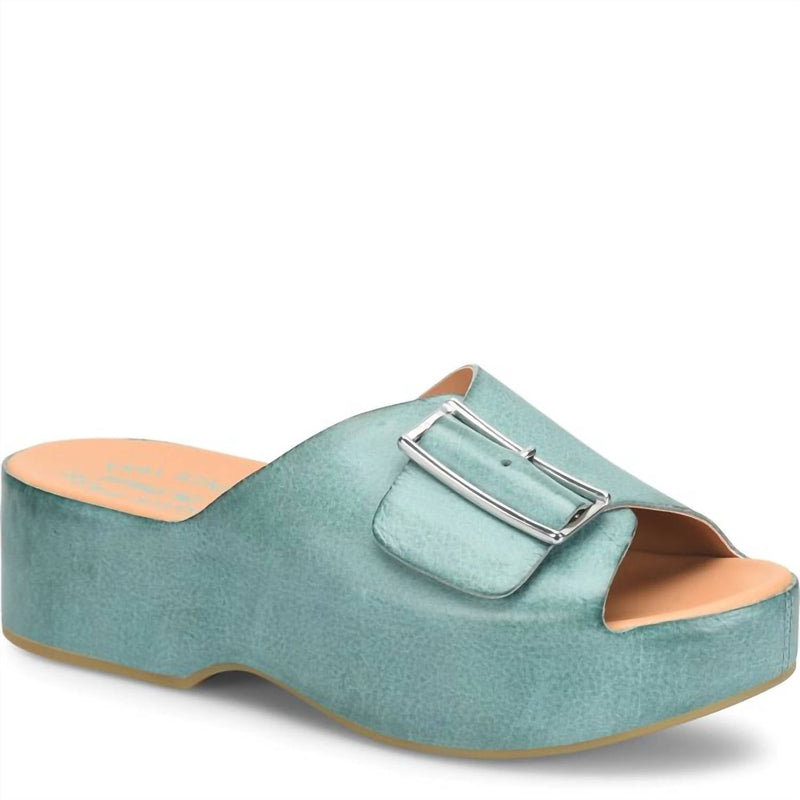 Kork - Ease - Women's York Sandal - blue - sandals - shoes