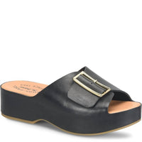 Kork - Ease - Women's York Sandal - black - leather - sandals