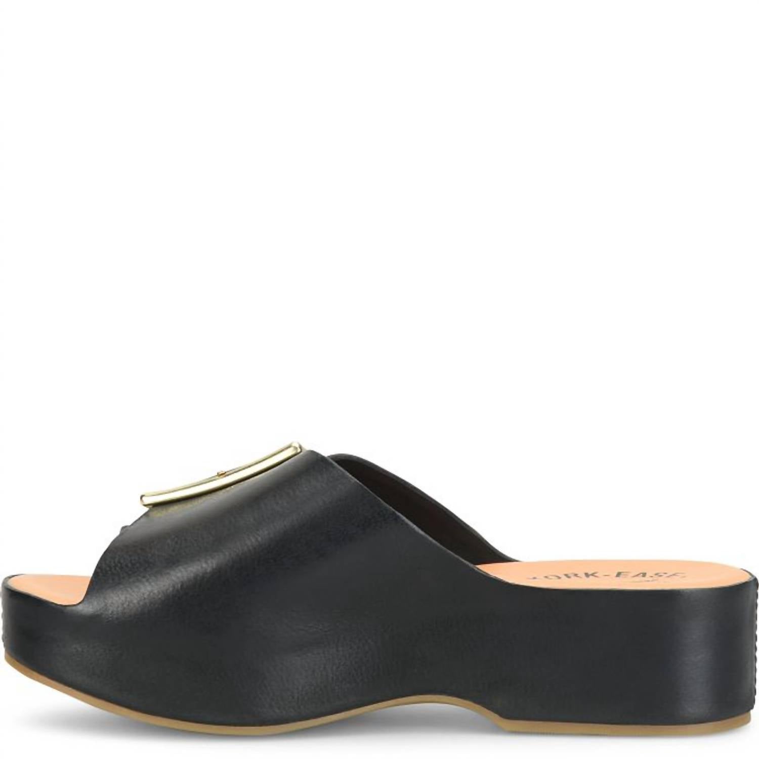 Kork - Ease - Women's York Sandal - black - leather - sandals