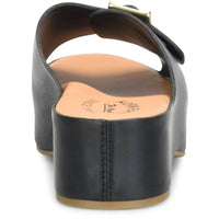 Kork - Ease - Women's York Sandal - black - leather - sandals