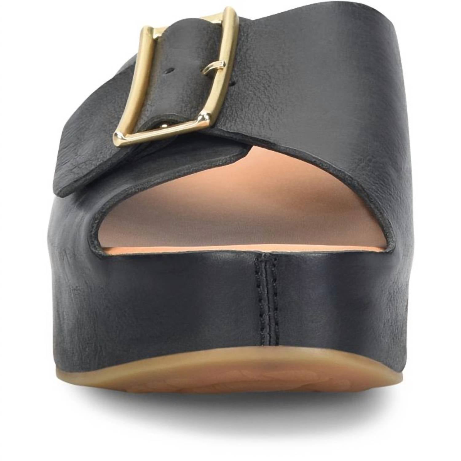 Kork - Ease - Women's York Sandal - black - leather - sandals