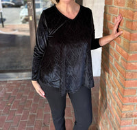 Kozan - Demeter Top - black - clothing - patterned
