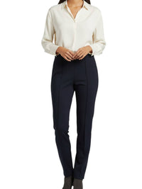 Krisa - Pin Tuck Ponte Pant