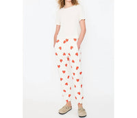 Kule - Multi Heart Sweatpants - beige - clothing - cotton