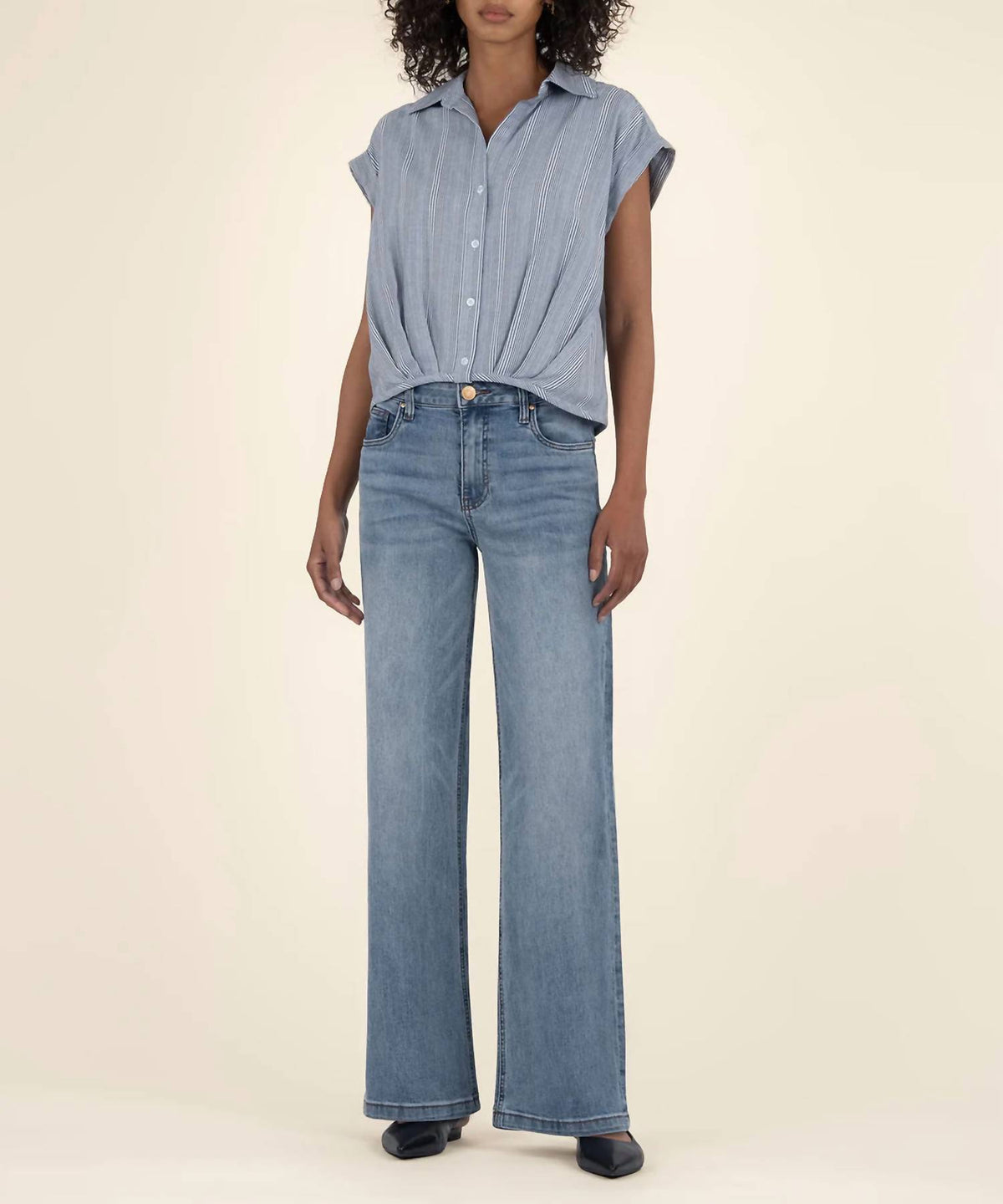 Kut From The Kloth - Gaia Pleat Hem Top