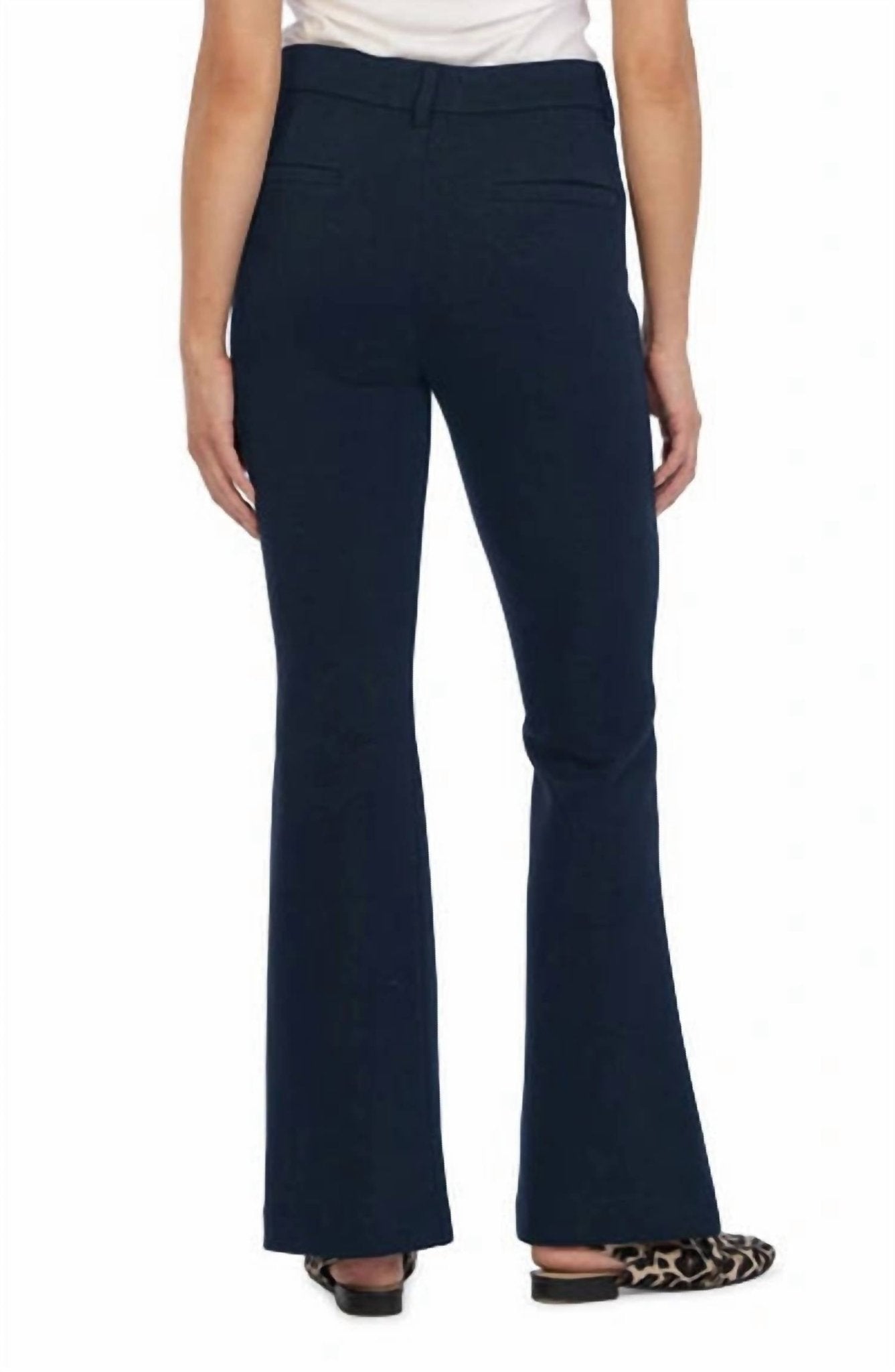 Kut From The Kloth - Ana High Rise Fab Ab Flare Trousers - blue - clothing - pants