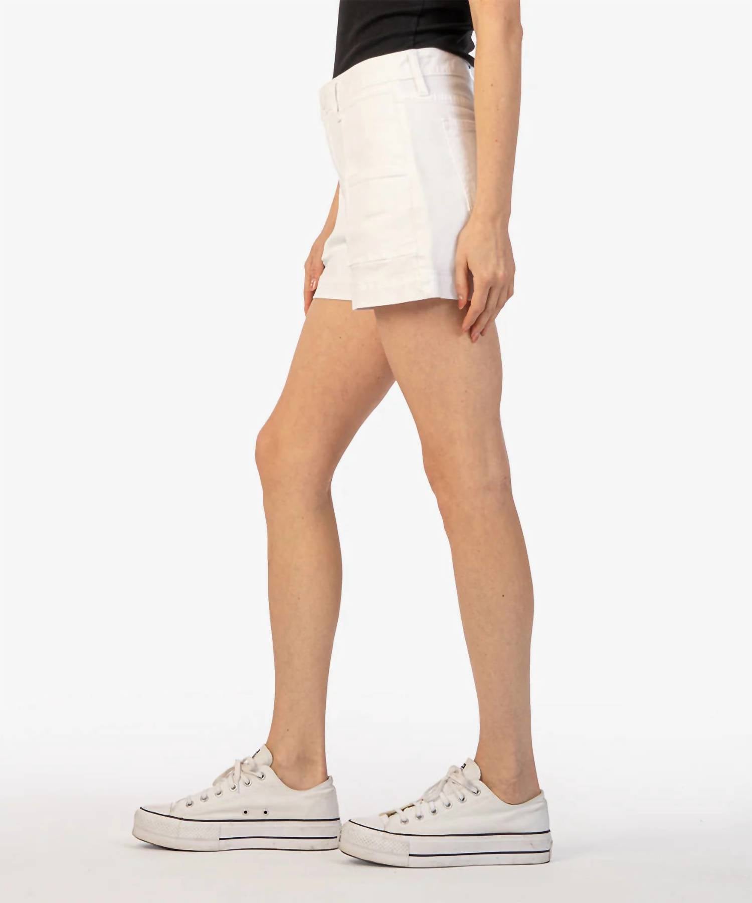 Kut From The Kloth - Jane High Rise Shorts - clothing - cotton - blend - high - waist