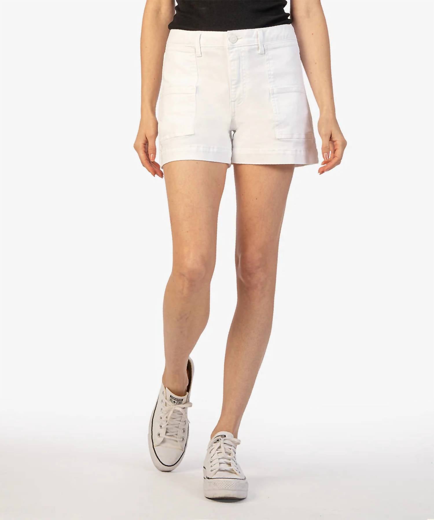 Kut From The Kloth - Jane High Rise Shorts - clothing - cotton - blend - high - waist