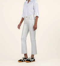 Kut From The Kloth - Kelsey Coated High Rise Fab Ab Ankle Flare Jeans - ankle - clothing - cotton - blend