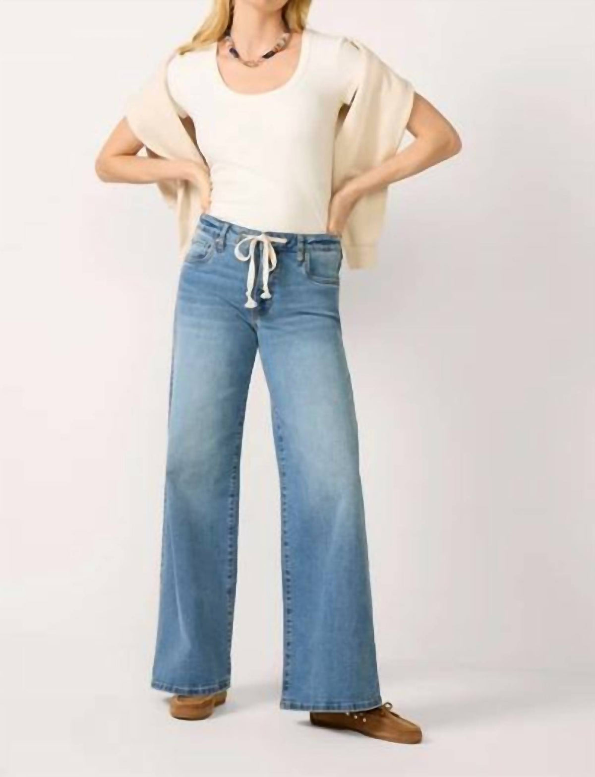 Kut From The Kloth - Maya Drawstring Wide Leg Pant