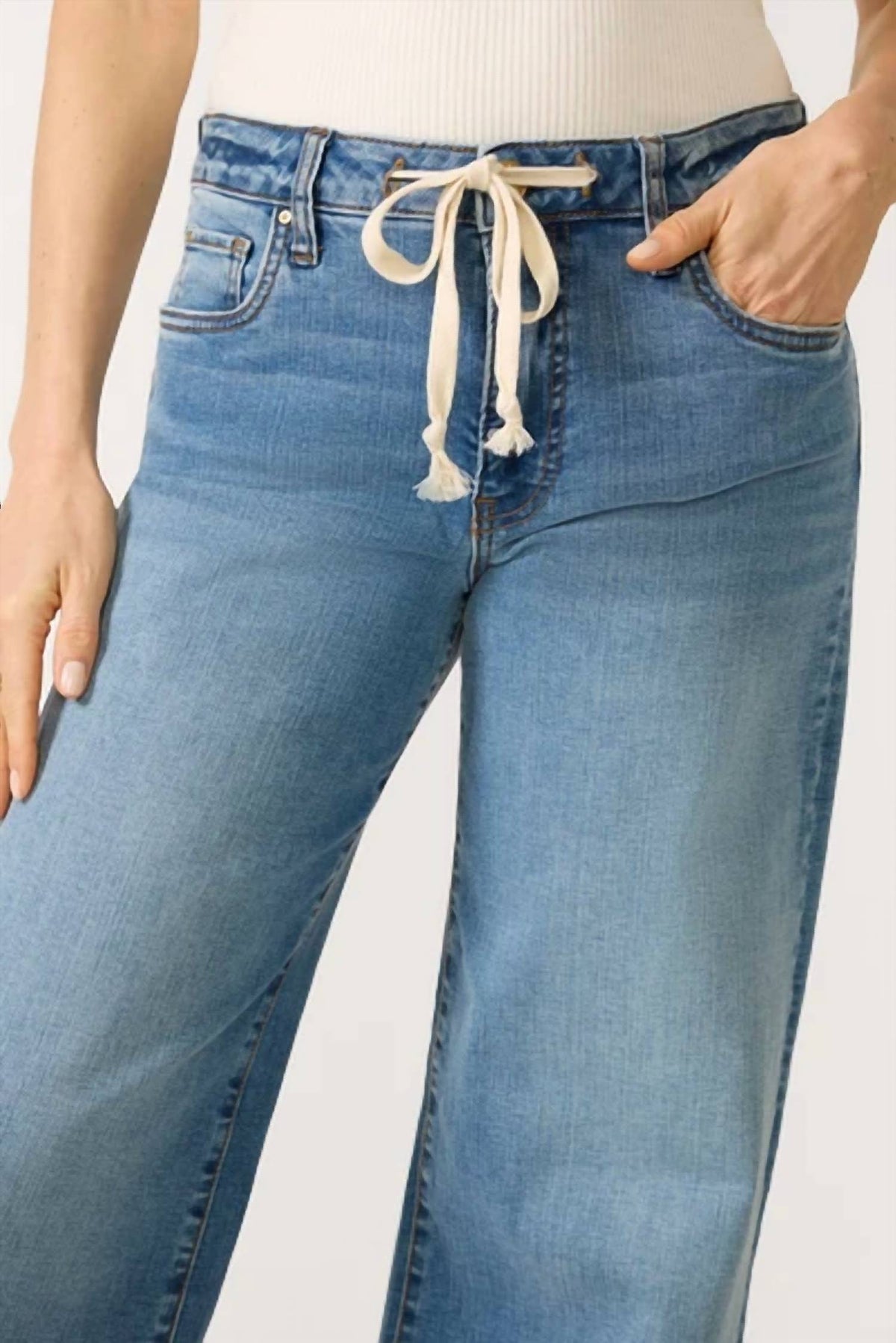 Kut From The Kloth - Maya Drawstring Wide Leg Pant