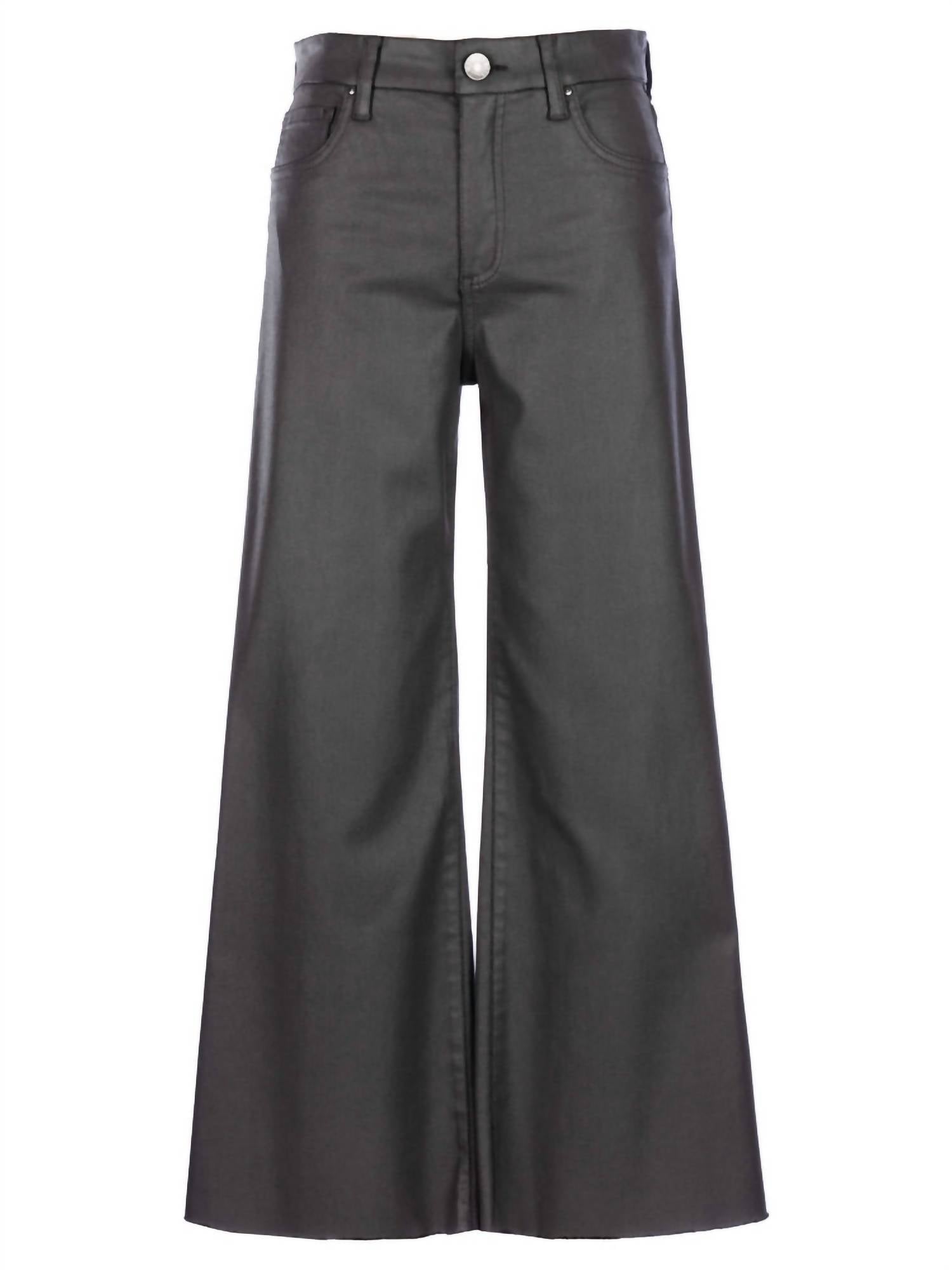 Kut From The Kloth - Meg Coated High Rise Fab Ab Ankle Wide Leg Jeans - ankle - clothing - cotton - blend