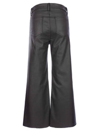 Kut From The Kloth - Meg Coated High Rise Fab Ab Ankle Wide Leg Jeans - ankle - clothing - cotton - blend