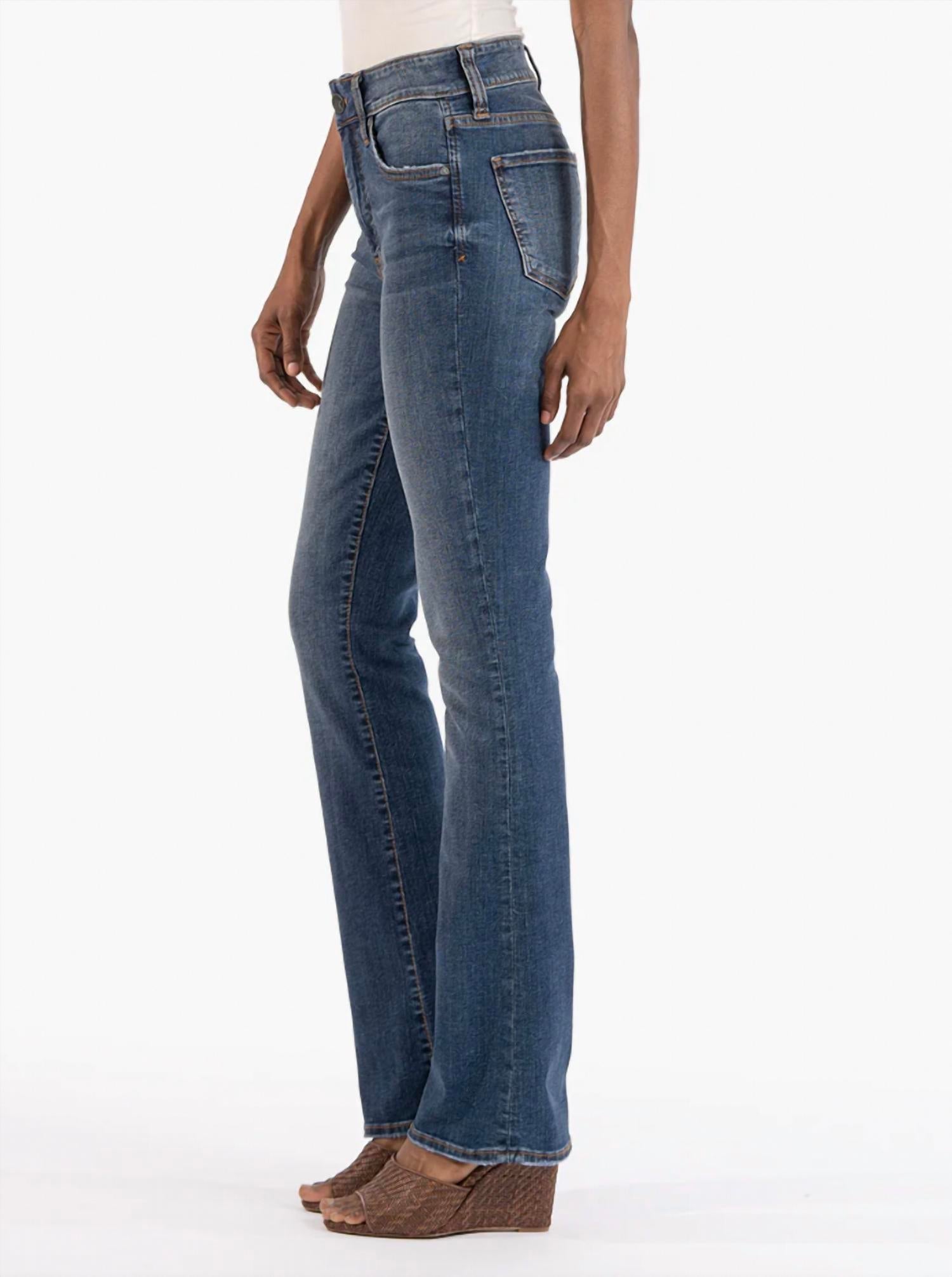 Kut From The Kloth - Natalie High Rise Fab Ab Bootcut Jeans - blue - boot - cut - clothing