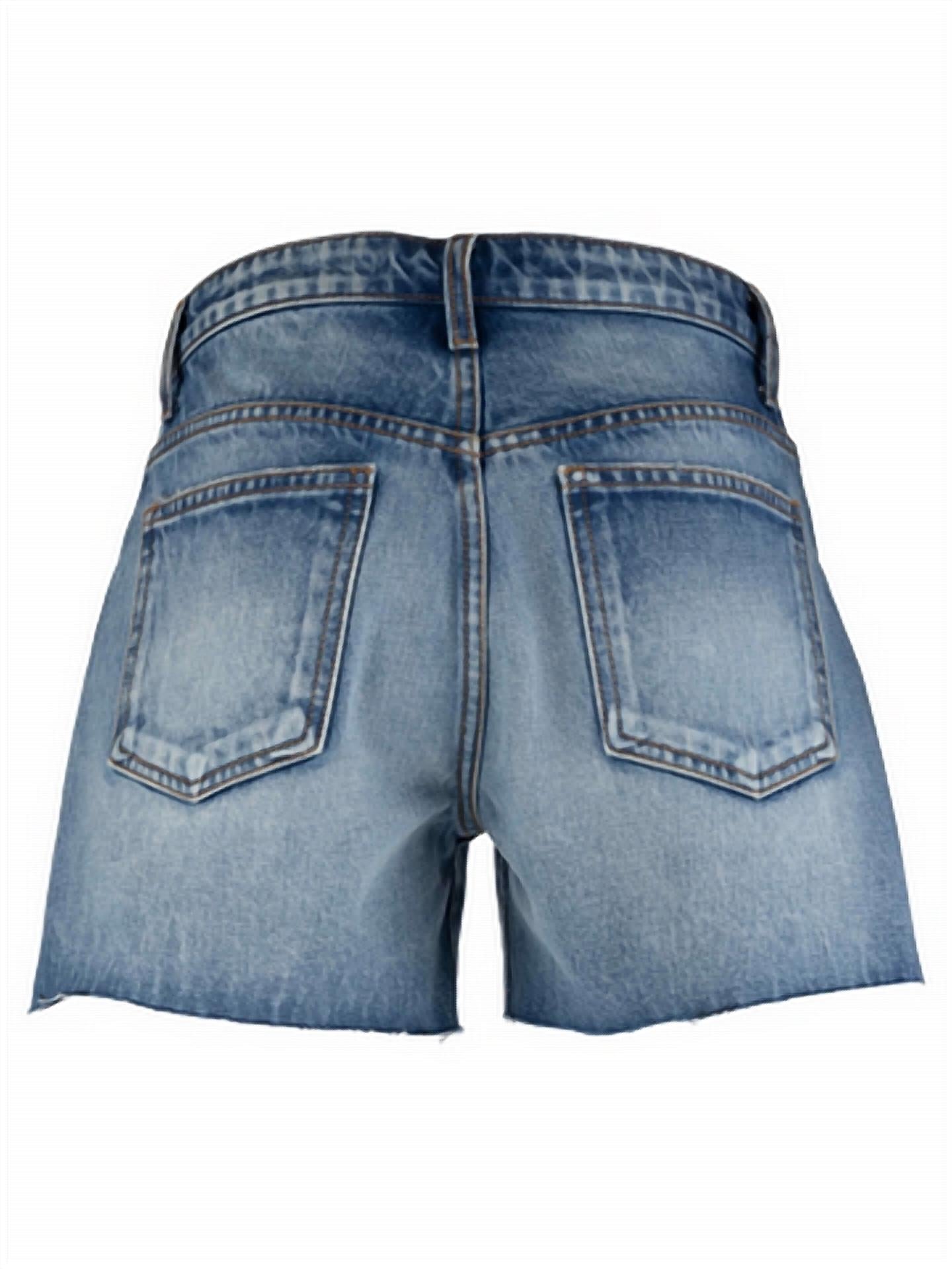 Kut From The Kloth - Taylor High Rise Short - blue - clothing - cotton - blend