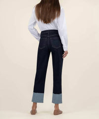 Kut From The Kloth - Women's Fay High Rise Straight Leg - blue - clothing - cotton