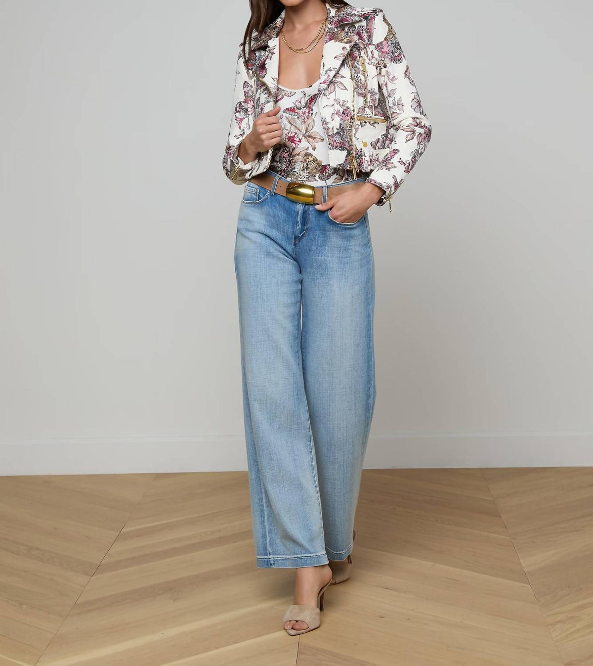 L'Agence - Blakely Leather Biker Jacket