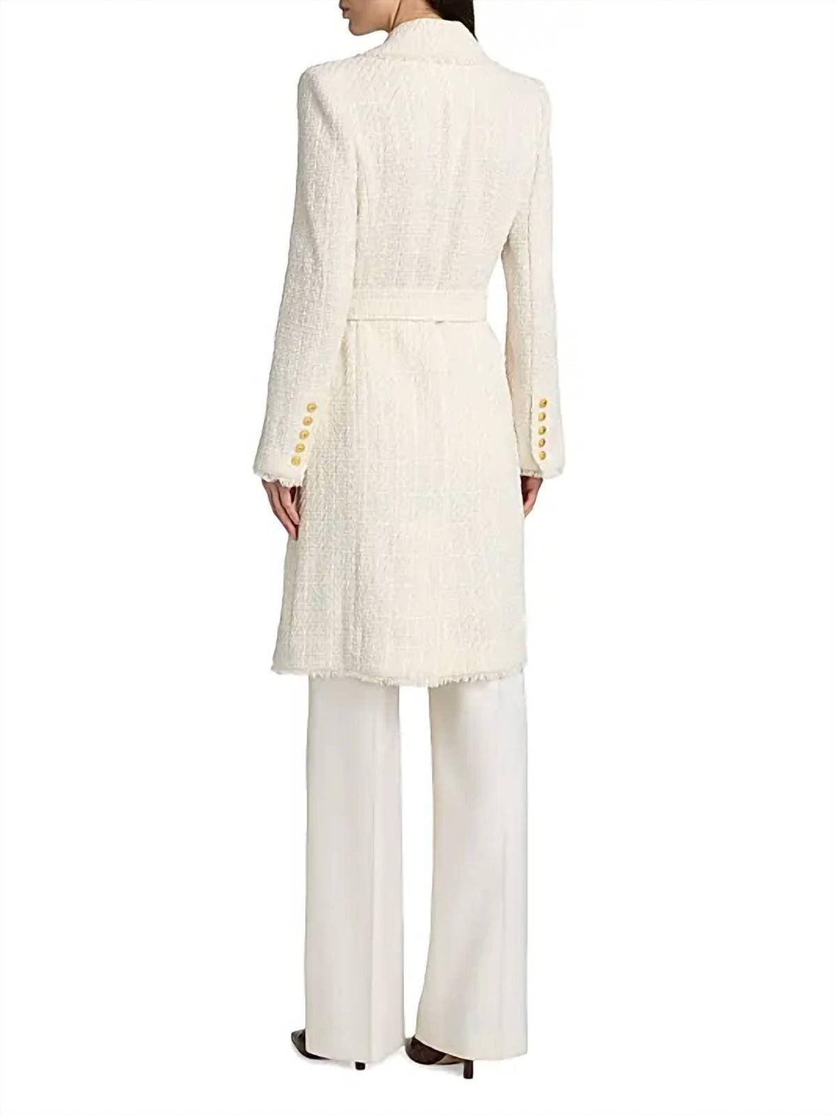 L'Agence - Cooper Unlined Tweed Coat
