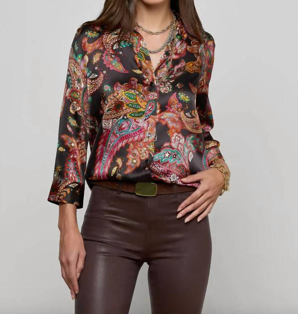 L'Agence - Dani 3/4 Sleeve Blouse
