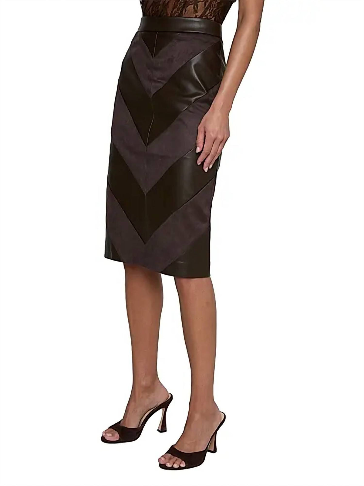 L'Agence - Erma Patchwork Skirt