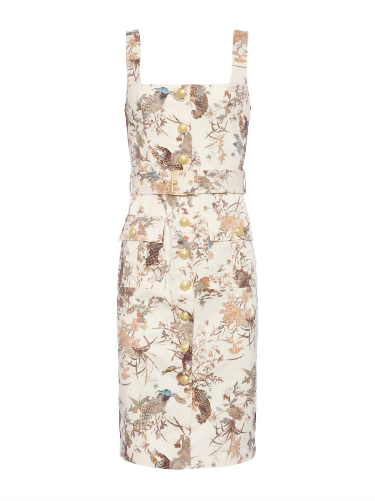 L'Agence - Idy Button Front Tank Dress