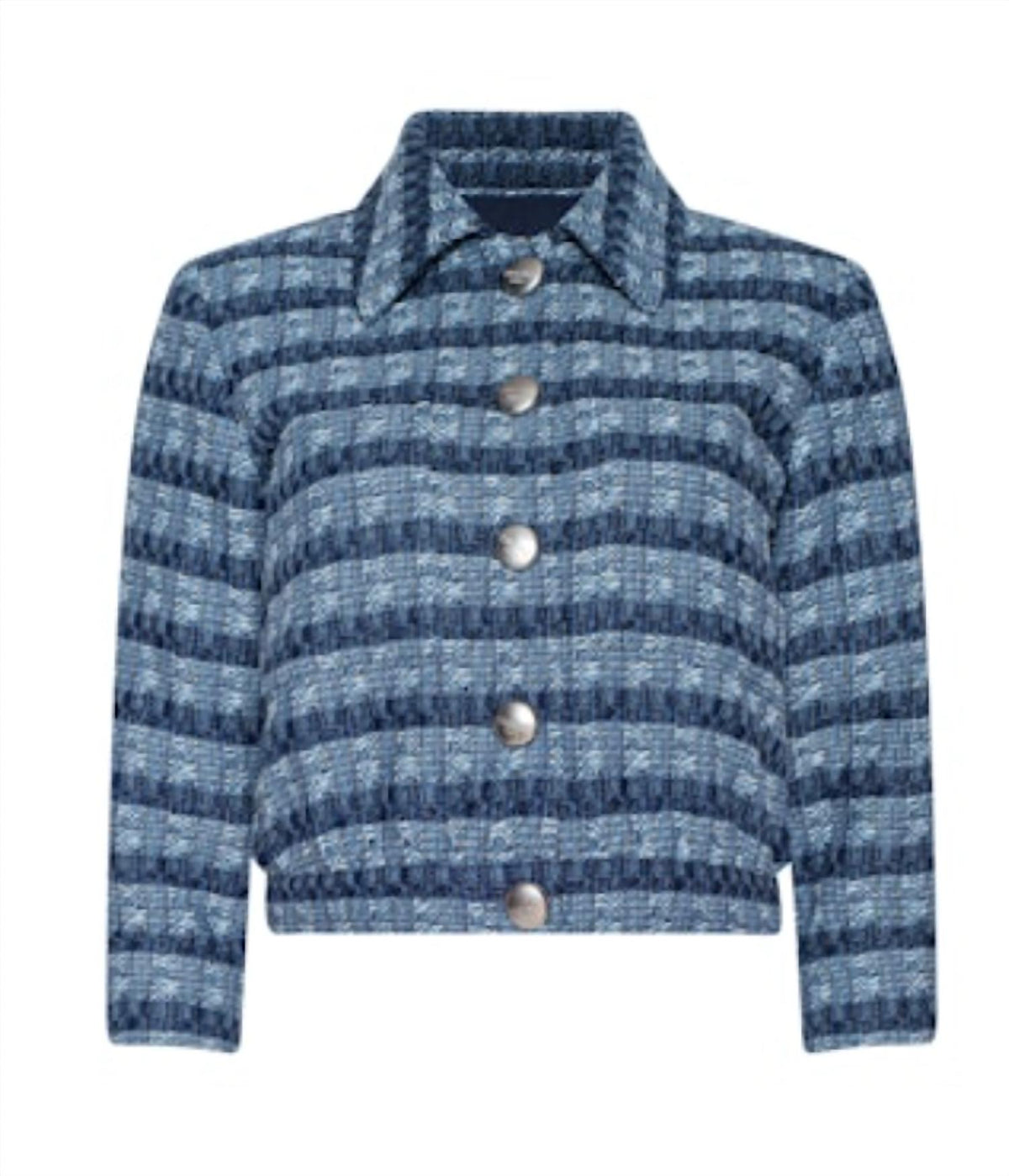 L'Agence - Jia Cropped Tweed Jacke