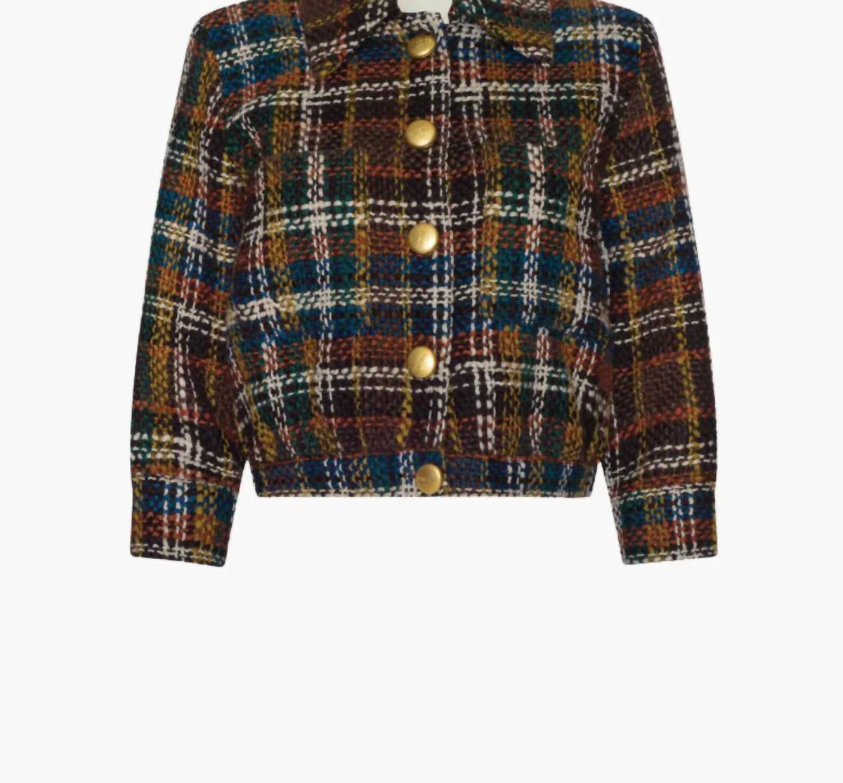 L'Agence - Jia Cropped Tweed Jacket