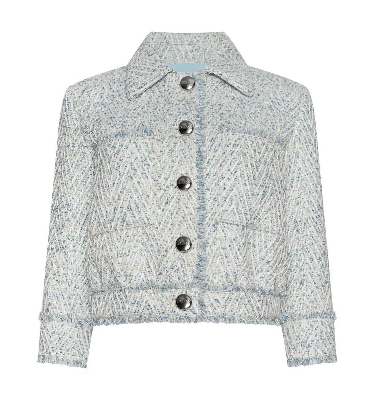 L'Agence - Jia Fringed Tweed Jacket