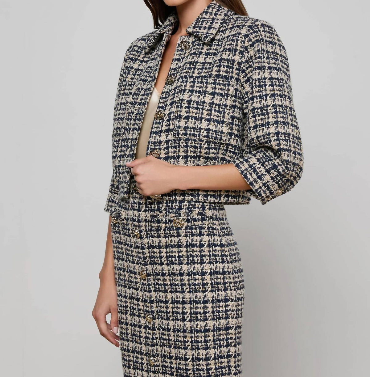 L'Agence - Jia Tweed Jacket
