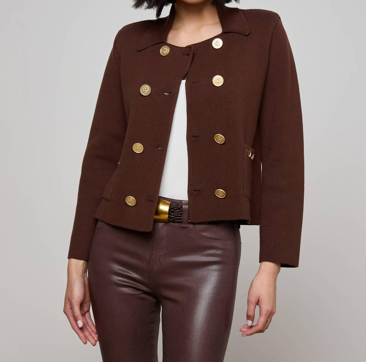 L'Agence - MADILYN DOUBLE BREASTED KNIT JACKET