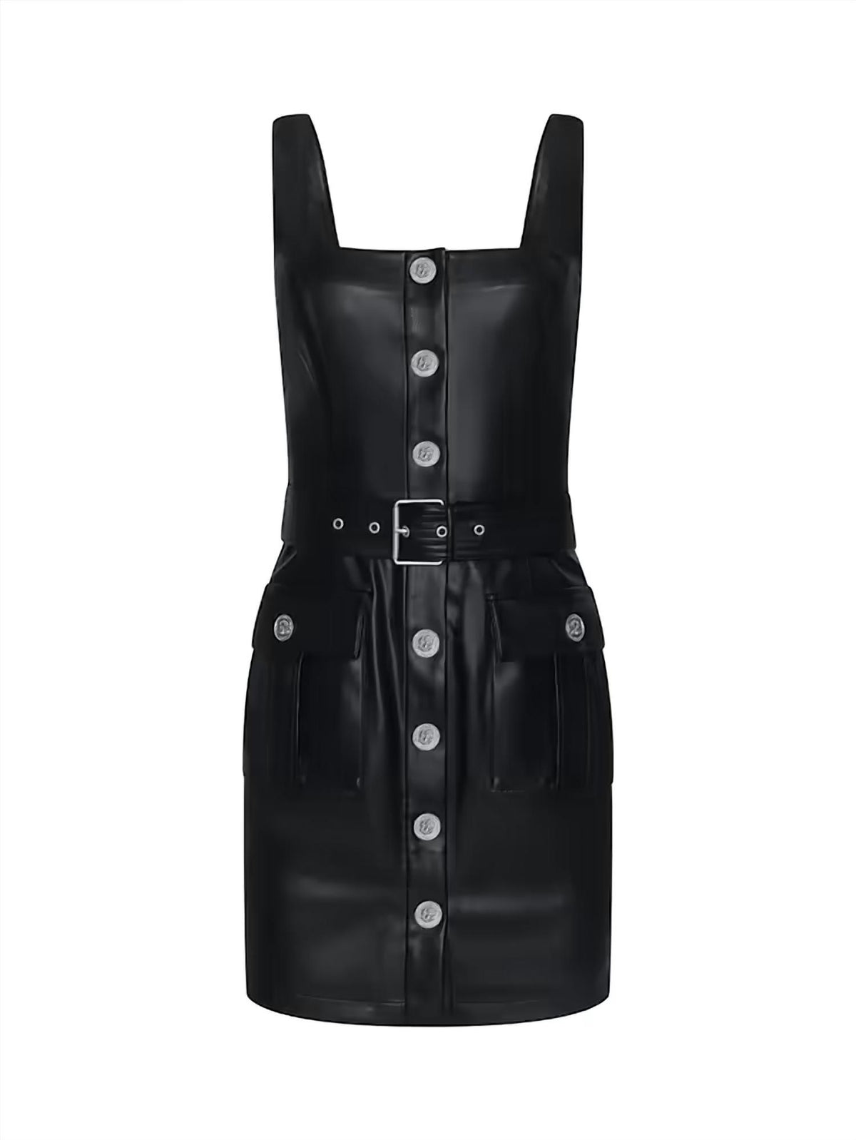 L'Agence - Midy Button Front Mini Dress