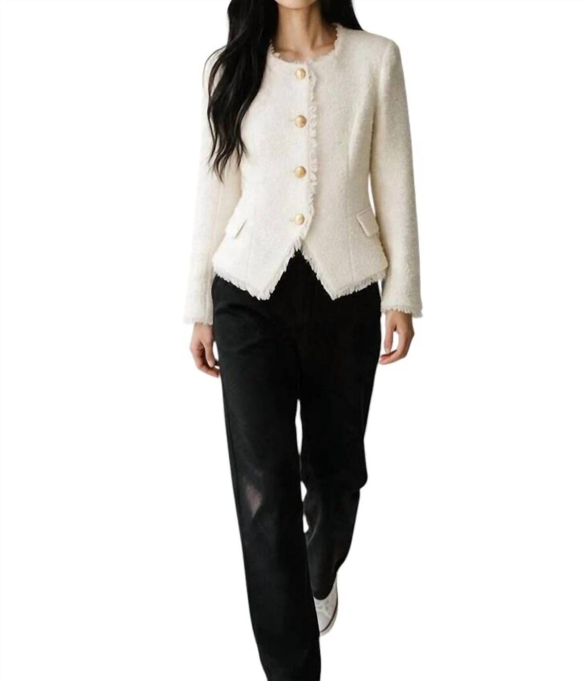 L'Agence - Nerina Collarless Blazer