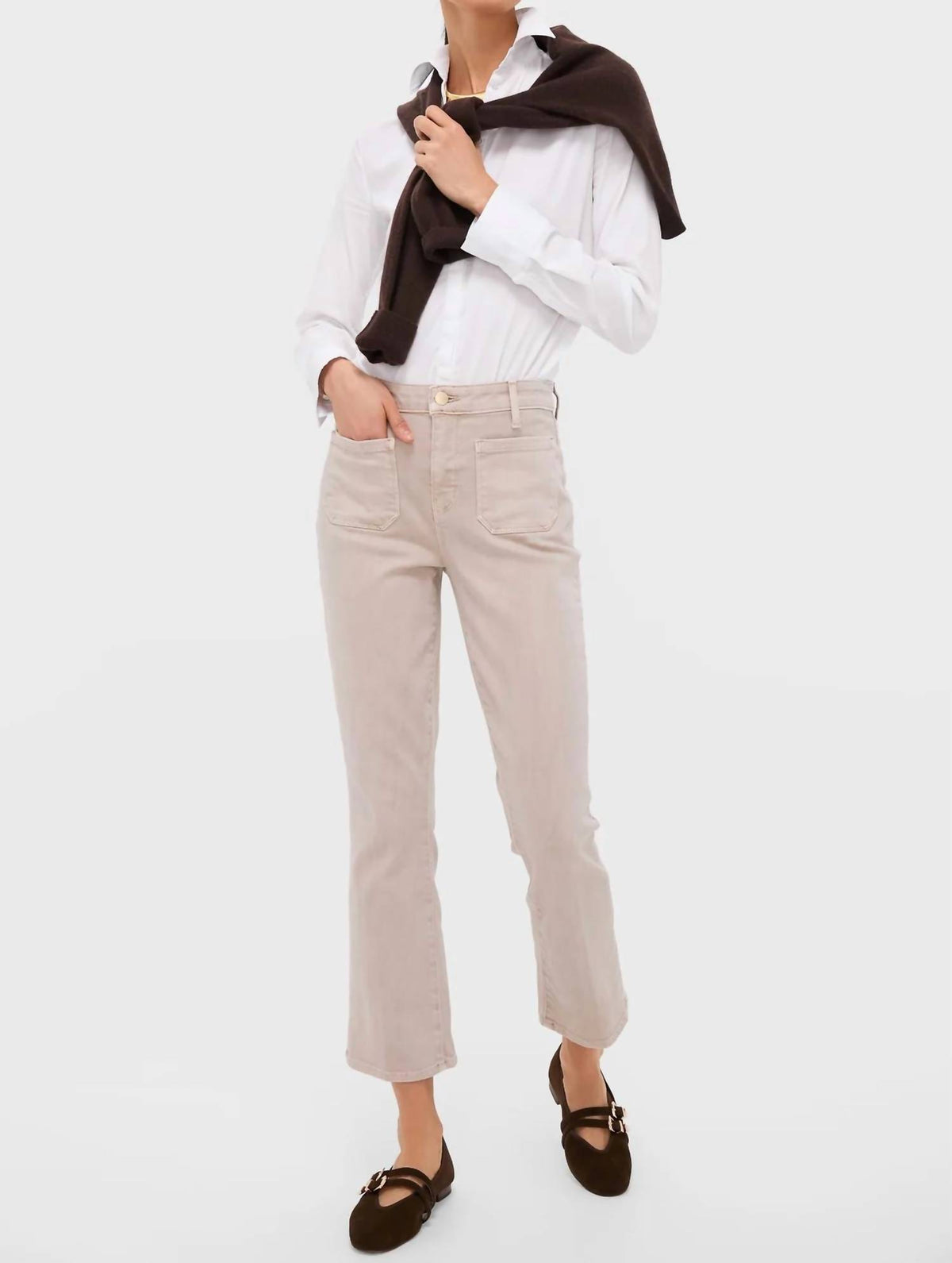 L'Agence - Noya Patch Pocket Slim Jeans