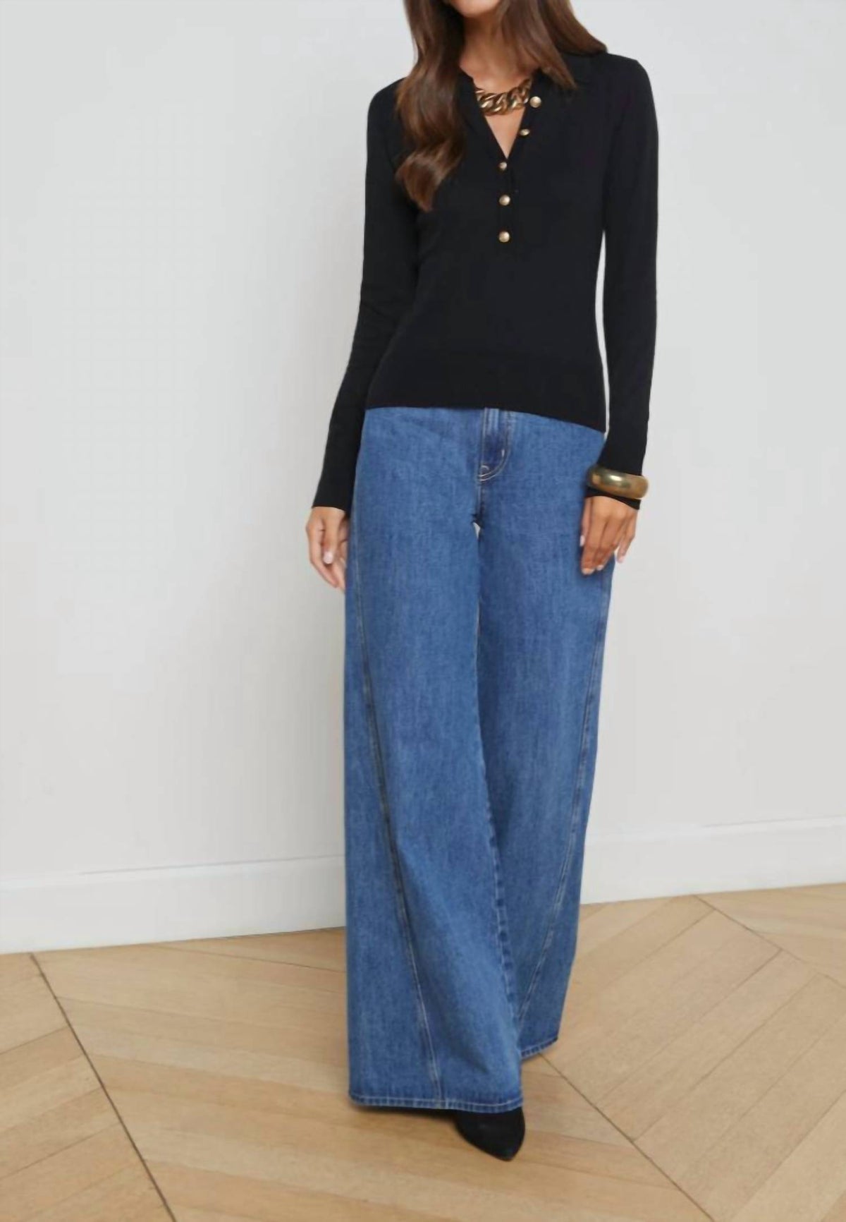 L'Agence - Sterling Collared Sweater