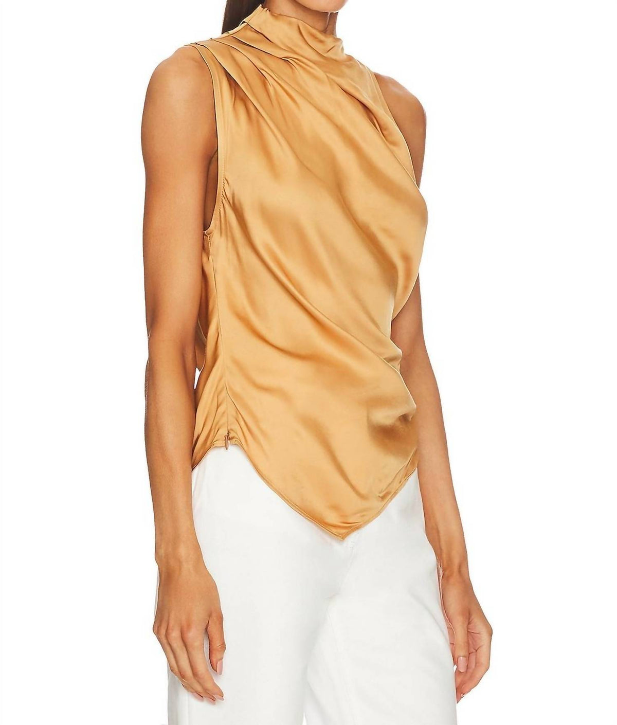 A.L.C. - Jones Draped Satin Top