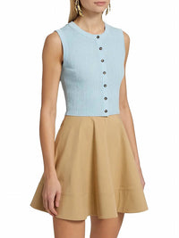 A.L.C. - Lottie Cropped Cotton Knit Top