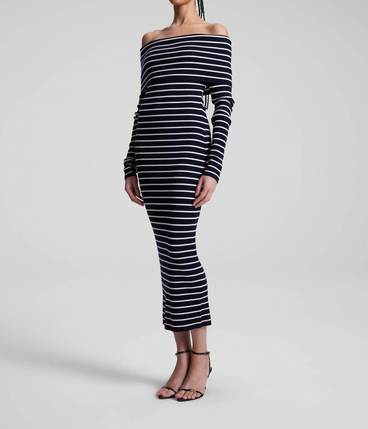 A.L.C. - Off The Shoulder Striped Dress
