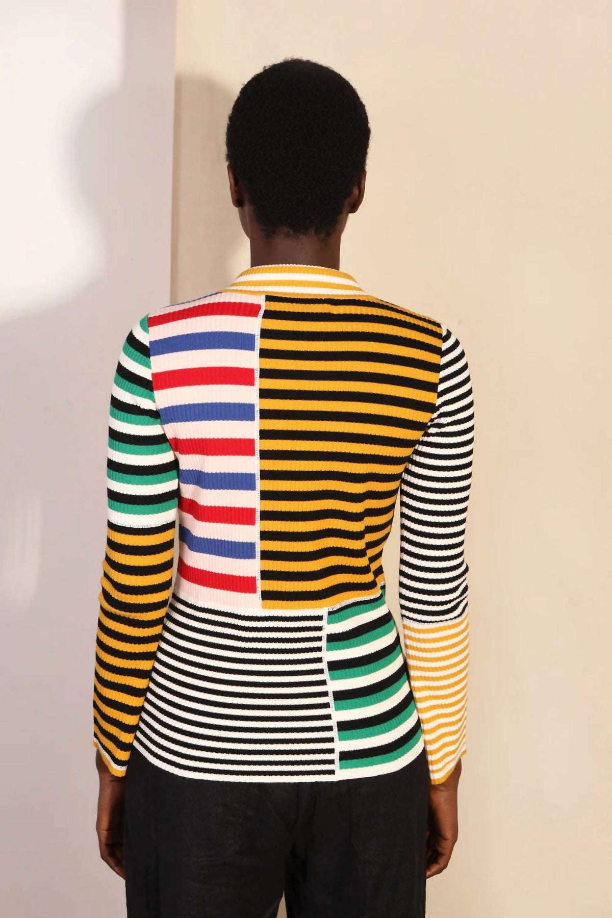 L.F. Markey - Cecil Stripe High Neck Top