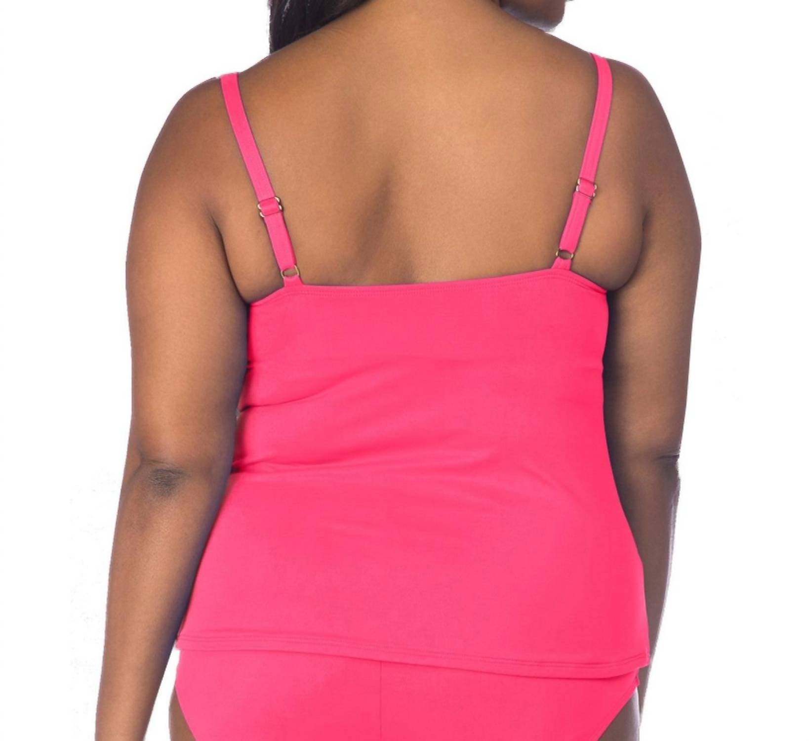 La Blanca - Twist Front Tankini Top - clothing - nylon - blend - one - pieces