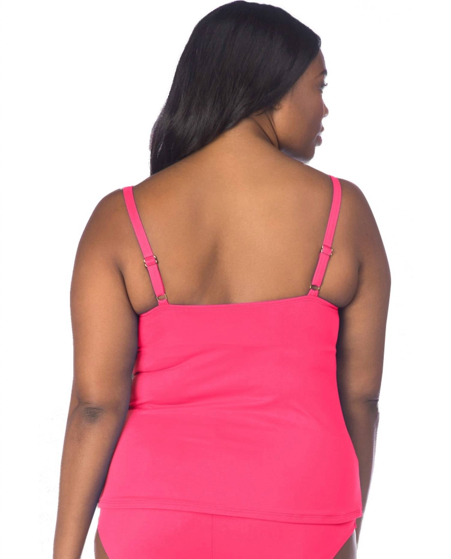 La Blanca - Twist Front Tankini Top - clothing - nylon - blend - one - pieces