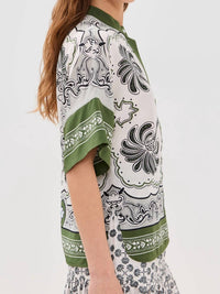 La Doublej - Estelle Blouse - blouses - clothing - green