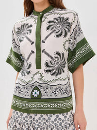 La Doublej - Estelle Blouse - blouses - clothing - green