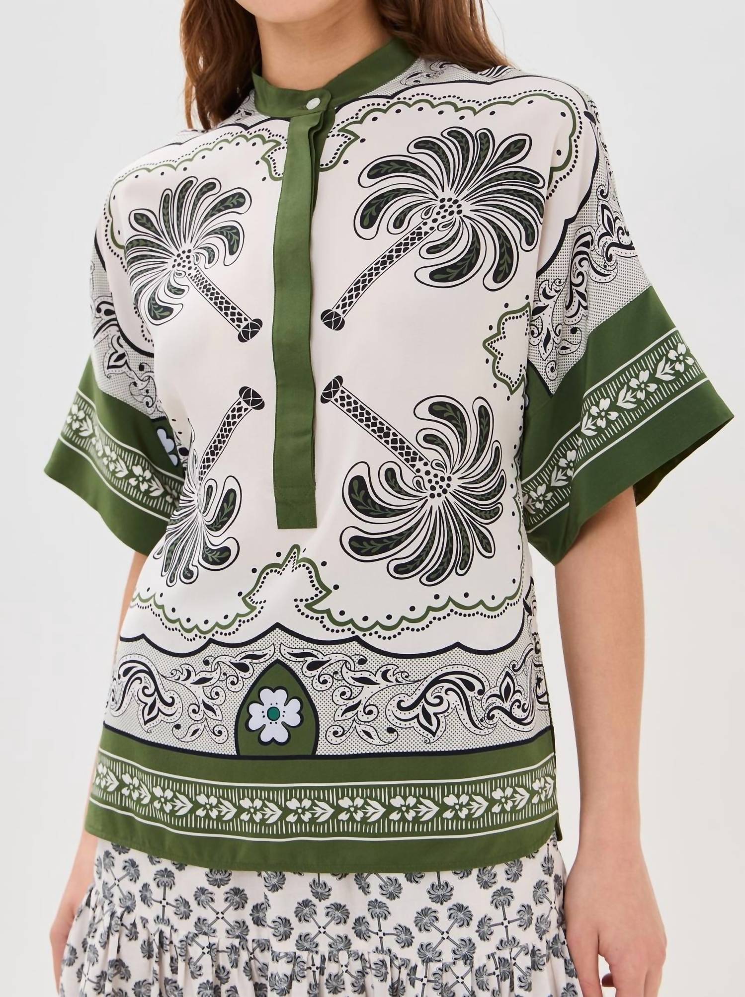 La Doublej - Estelle Blouse - blouses - clothing - green