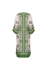 La Doublej - Floral Silk Caftan - clothing - dresses - floral